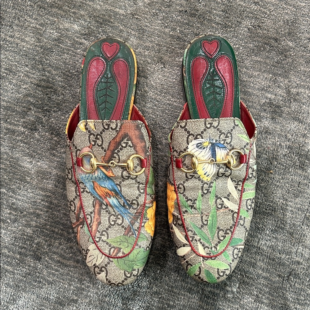 Gucci Women's Multicolor Floral Mules